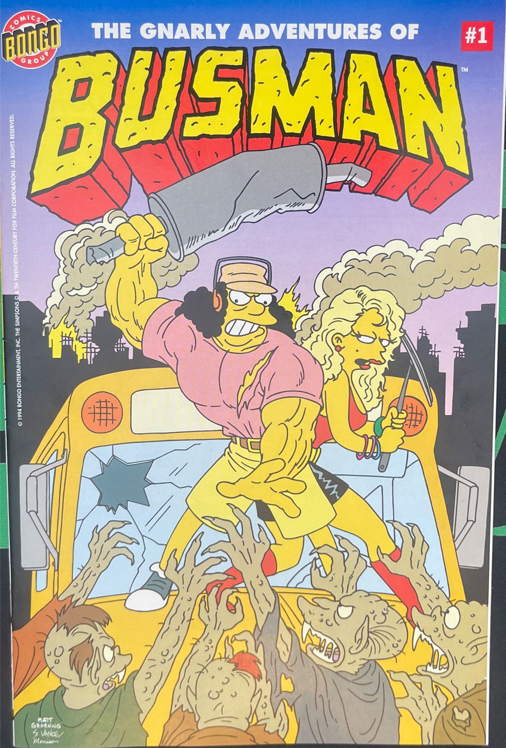 Simpsons Comics - Bongo (4 - May 1994) comic book collectible [Barcode 071486028512] - Main Image 2