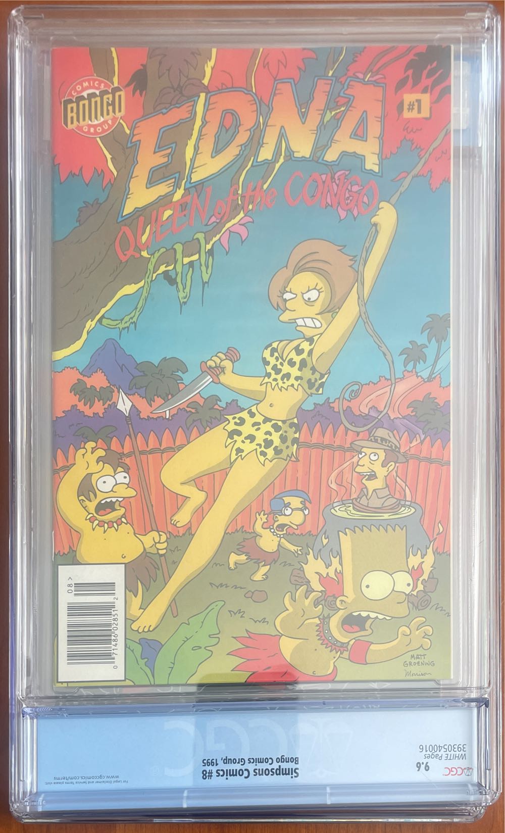 Simpsons Comics - Bongo Comics Group (8 - Jan 1995) comic book collectible [Barcode 9780060955663] - Main Image 4