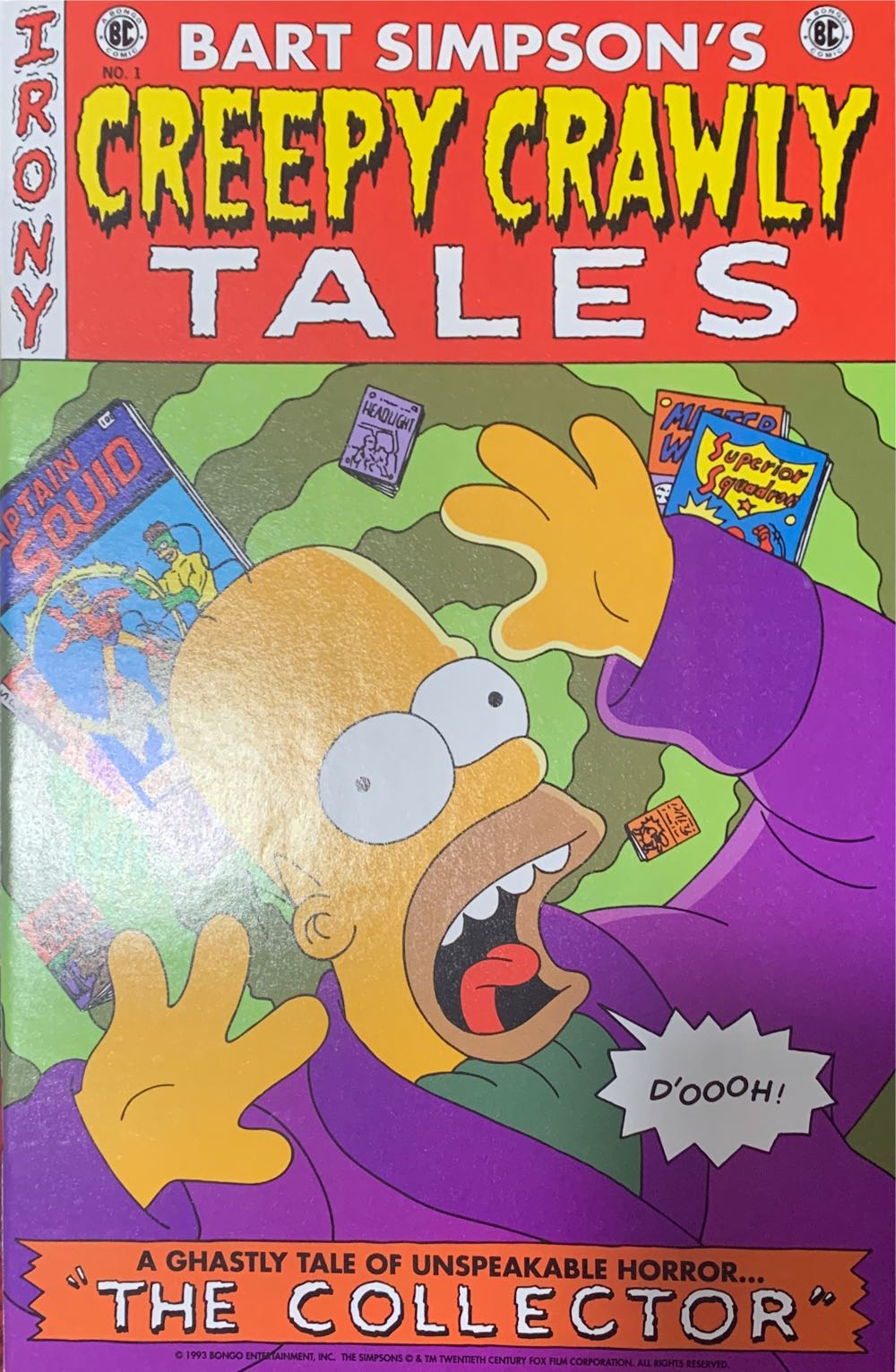 Simpsons Comics - Bongo (1 - Nov 1993) comic book collectible [Barcode 071486028512] - Main Image 2