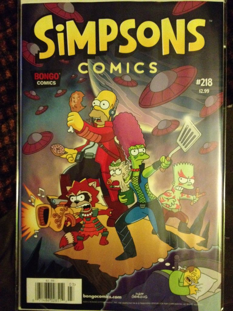 Simpsons Comics - Bongo (218) comic book collectible [Barcode 071486028512] - Main Image 1