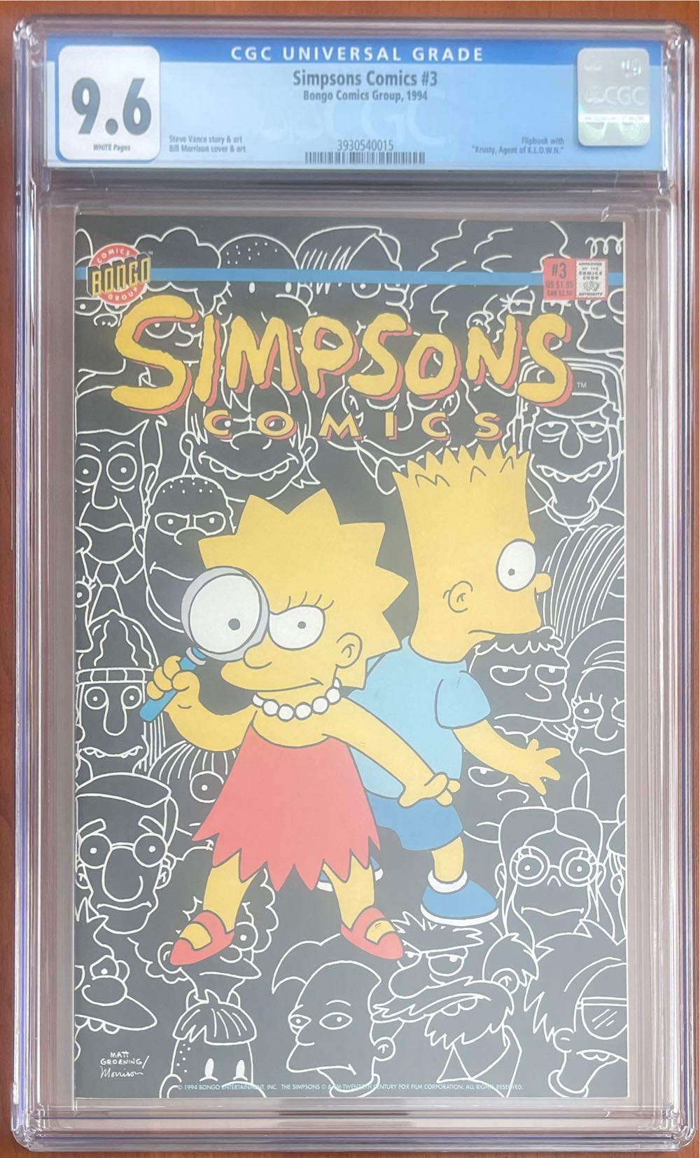 Simpsons Comics - Bongo Comics Group (3 - Jan 1994) comic book collectible [Barcode 071486028512] - Main Image 3