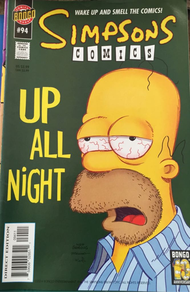Simpsons Comics  (94) comic book collectible [Barcode 759606028511] - Main Image 1