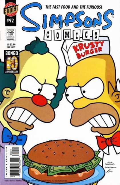 Simpsons Comics  (92) comic book collectible [Barcode 759606028511] - Main Image 1