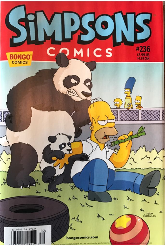 Simpsons Comics - Bongo (236) comic book collectible [Barcode 07480802851102] - Main Image 1