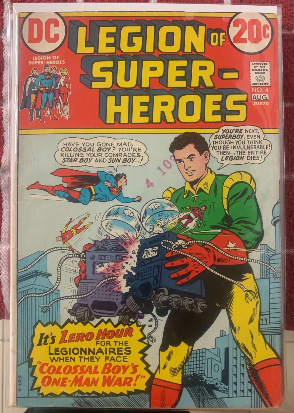 Legion of Super-Heroes - DC Comics (4 - Aug 1973) comic book collectible - Main Image 2