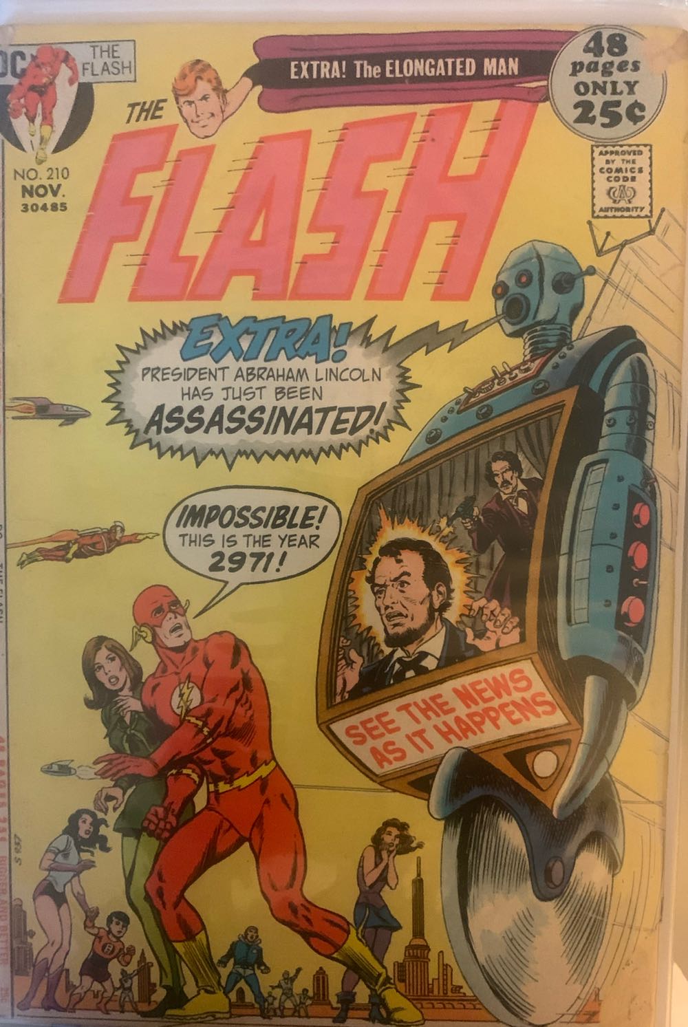The Flash - DC Comics (210 - Nov 1971) comic book collectible [Barcode 761941279695] - Main Image 2