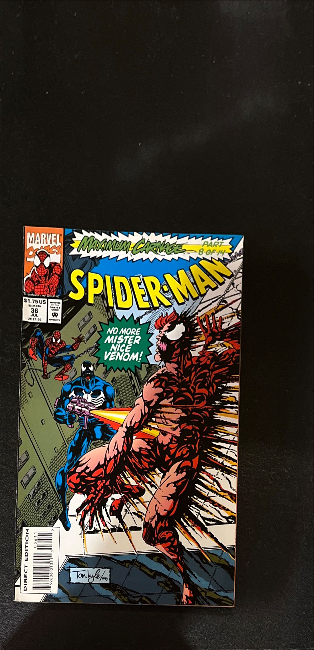 Spider-Man - Marvel (36 - Mar 1993) comic book collectible [Barcode 759606013210] - Main Image 3