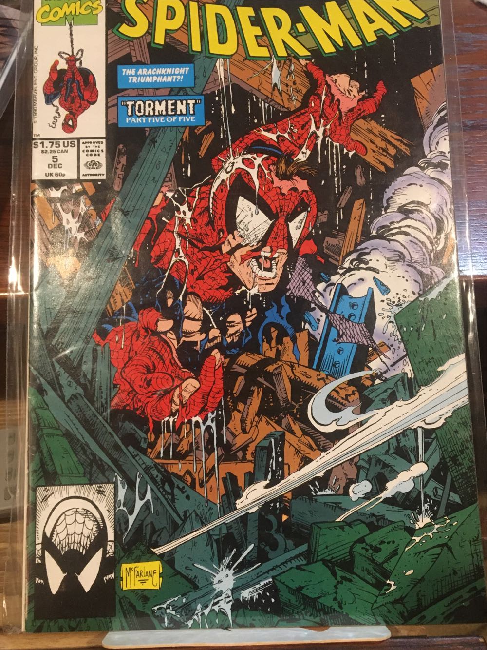 Spider-Man - Marvel Comics (5 - Dec 1990) comic book collectible [Barcode 071486013211] - Main Image 2
