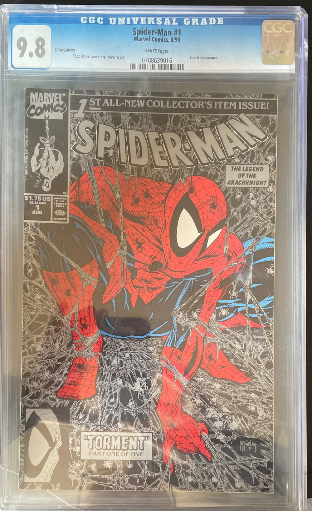 Spider-Man - Marvel (1 - Aug 1990) comic book collectible [Barcode 071486013211] - Main Image 3