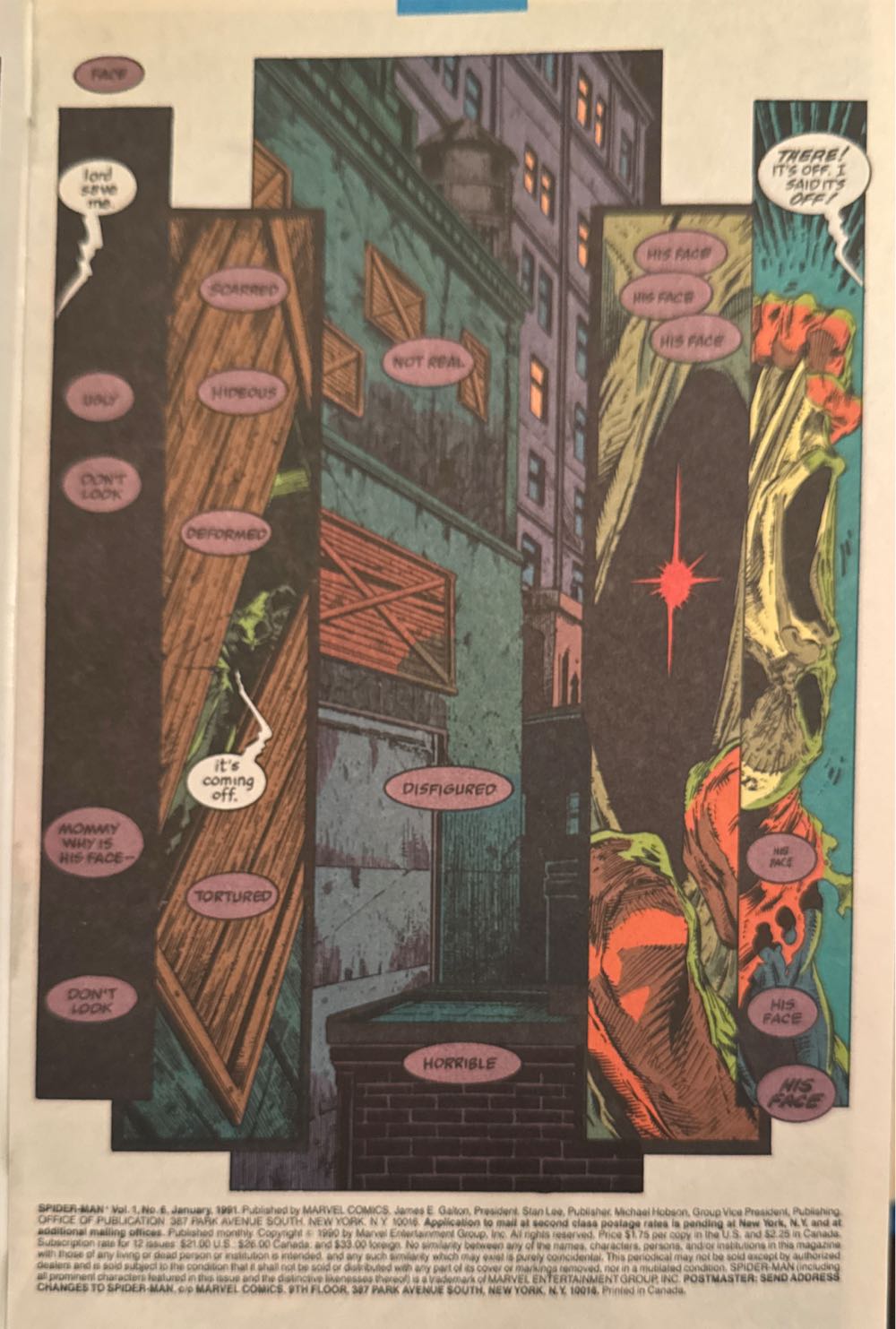 Spider-Man (Vol 1 | 1990) - Marvel (6 - Jan 1991) comic book collectible [Barcode 071486013211] - Main Image 3