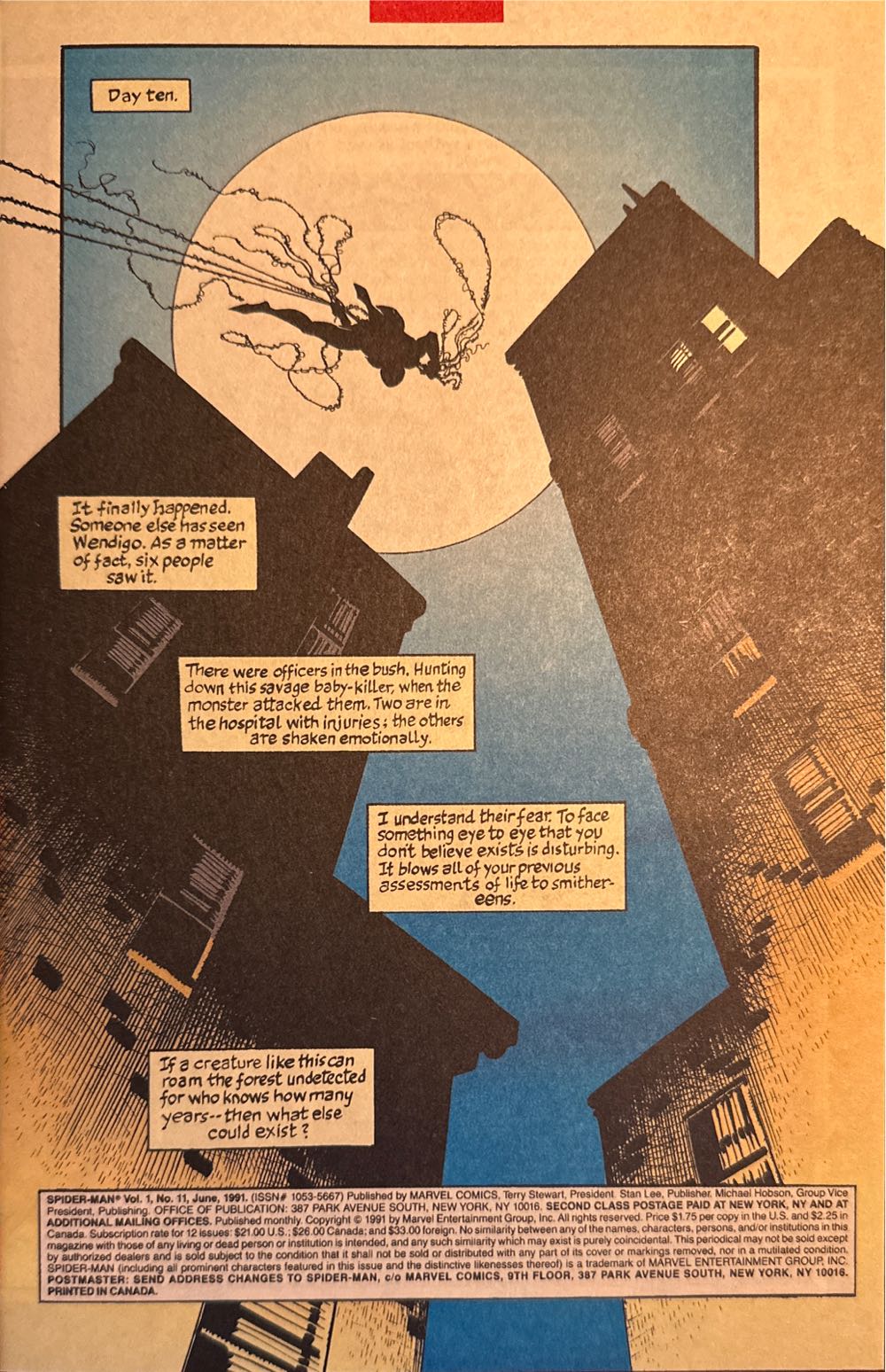 Spider-Man - Marvel (11 - Jun 1991) comic book collectible [Barcode 071486013211] - Main Image 2