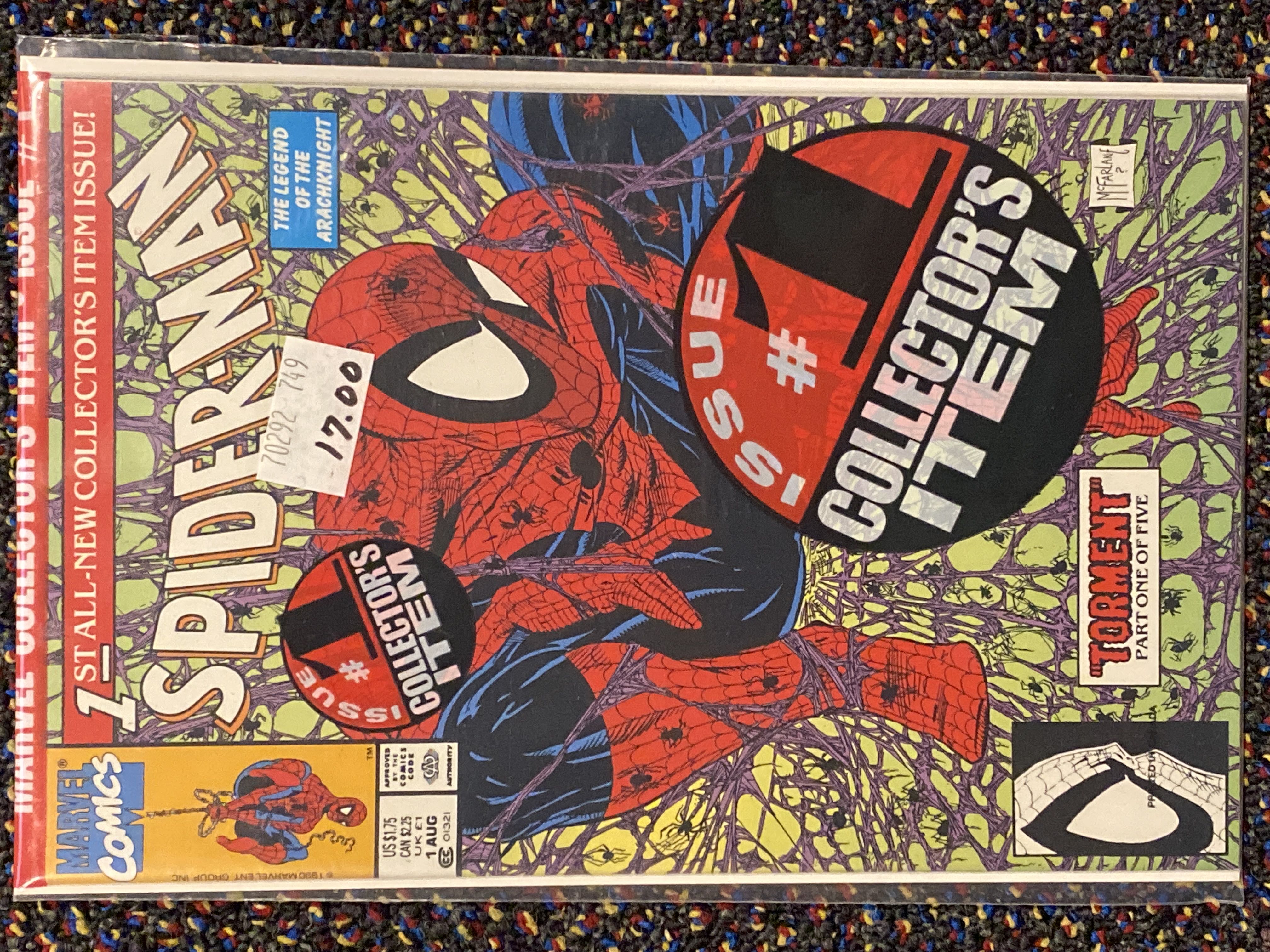 Spider-Man - Marvel (1 - Aug 1990) comic book collectible [Barcode 75960605685904411] - Main Image 2