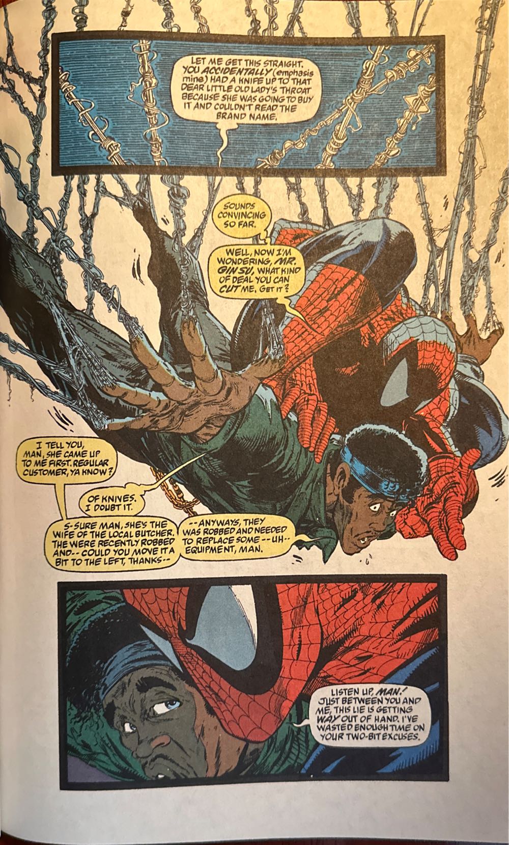 Spider-Man - Marvel Comics (8 - Mar 1991) comic book collectible [Barcode 000000000] - Main Image 3