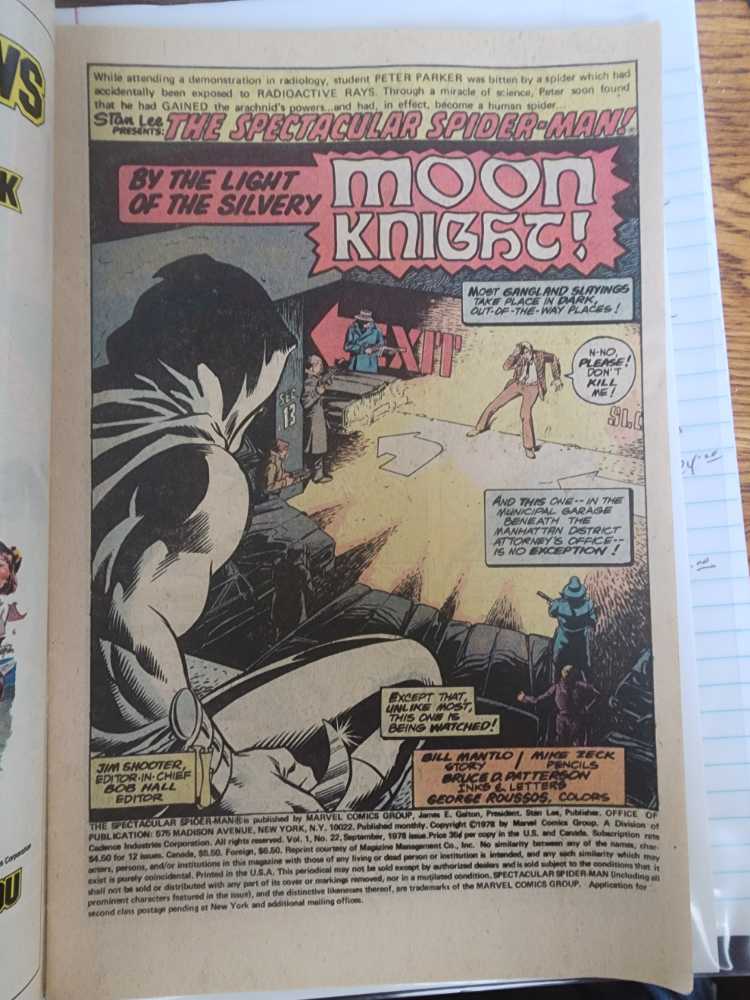 The Spectacular Spider-man - Marvel Comics Group (22 - Sep 1978) comic book collectible [Barcode 071486021995] - Main Image 2