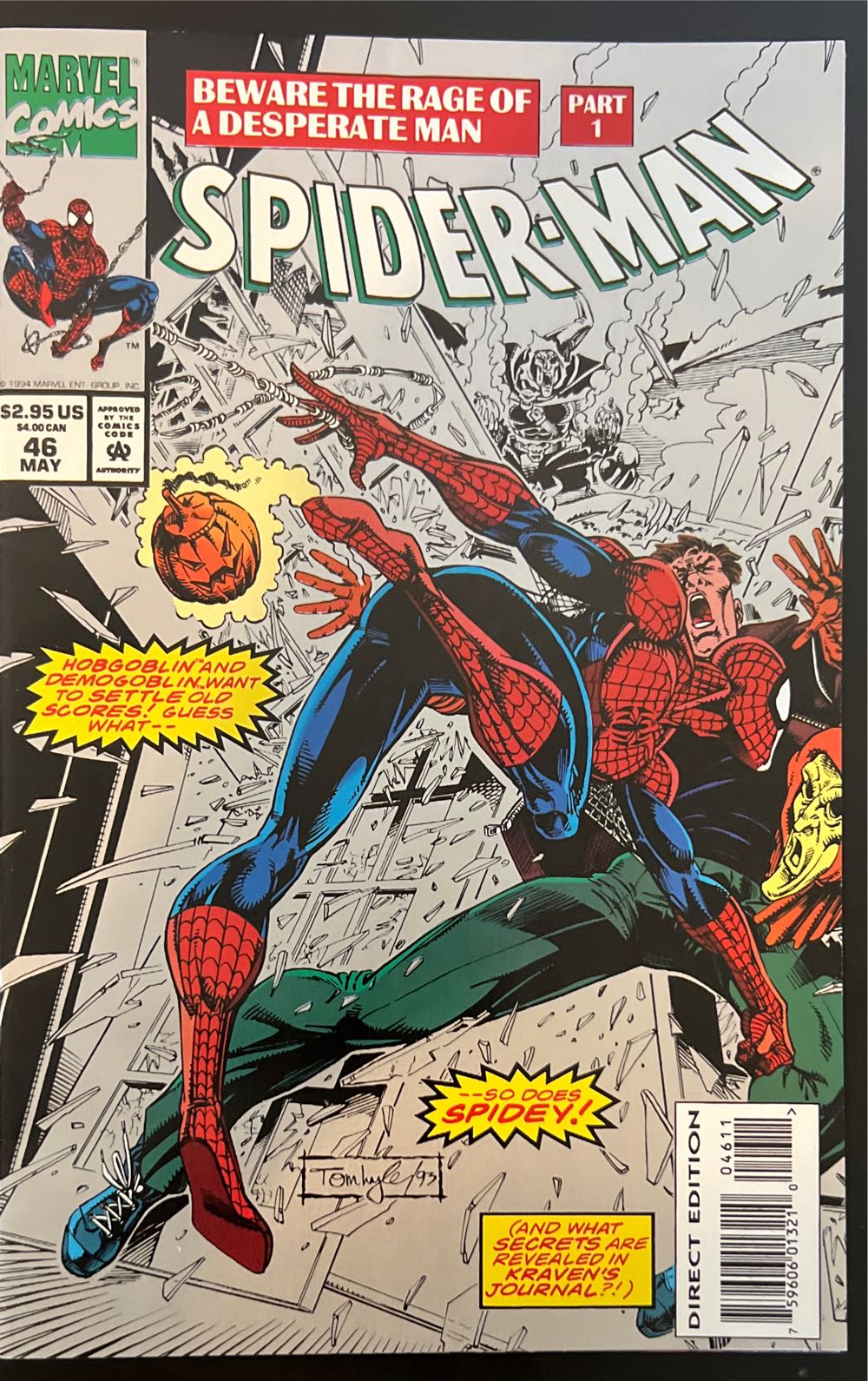 Spider-Man - Marvel Comics (46 - May 1994) comic book collectible [Barcode 75960601321004611] - Main Image 2