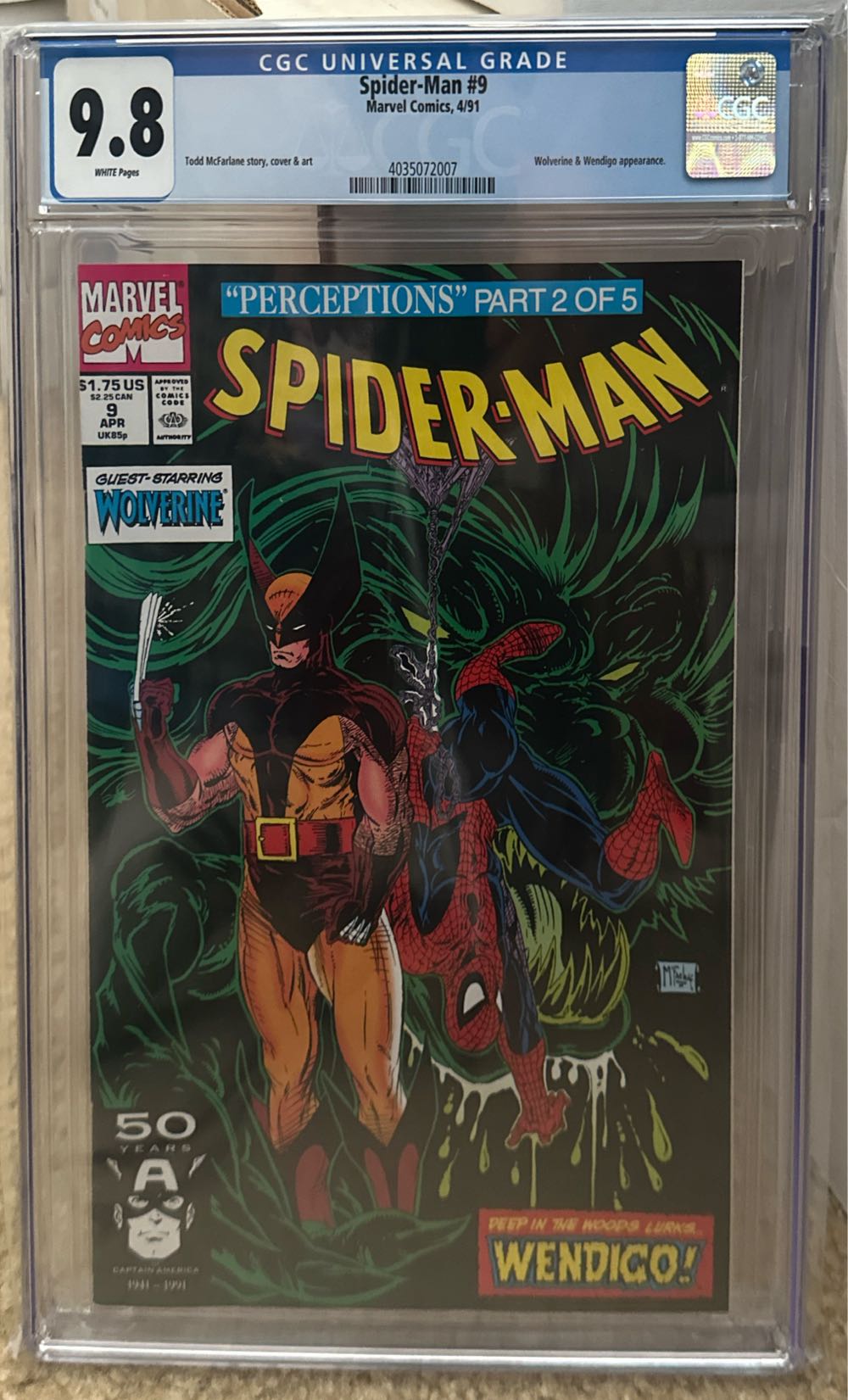 Spider-Man  #9 - Marvel (9 - Apr 1991) comic book collectible - Main Image 2