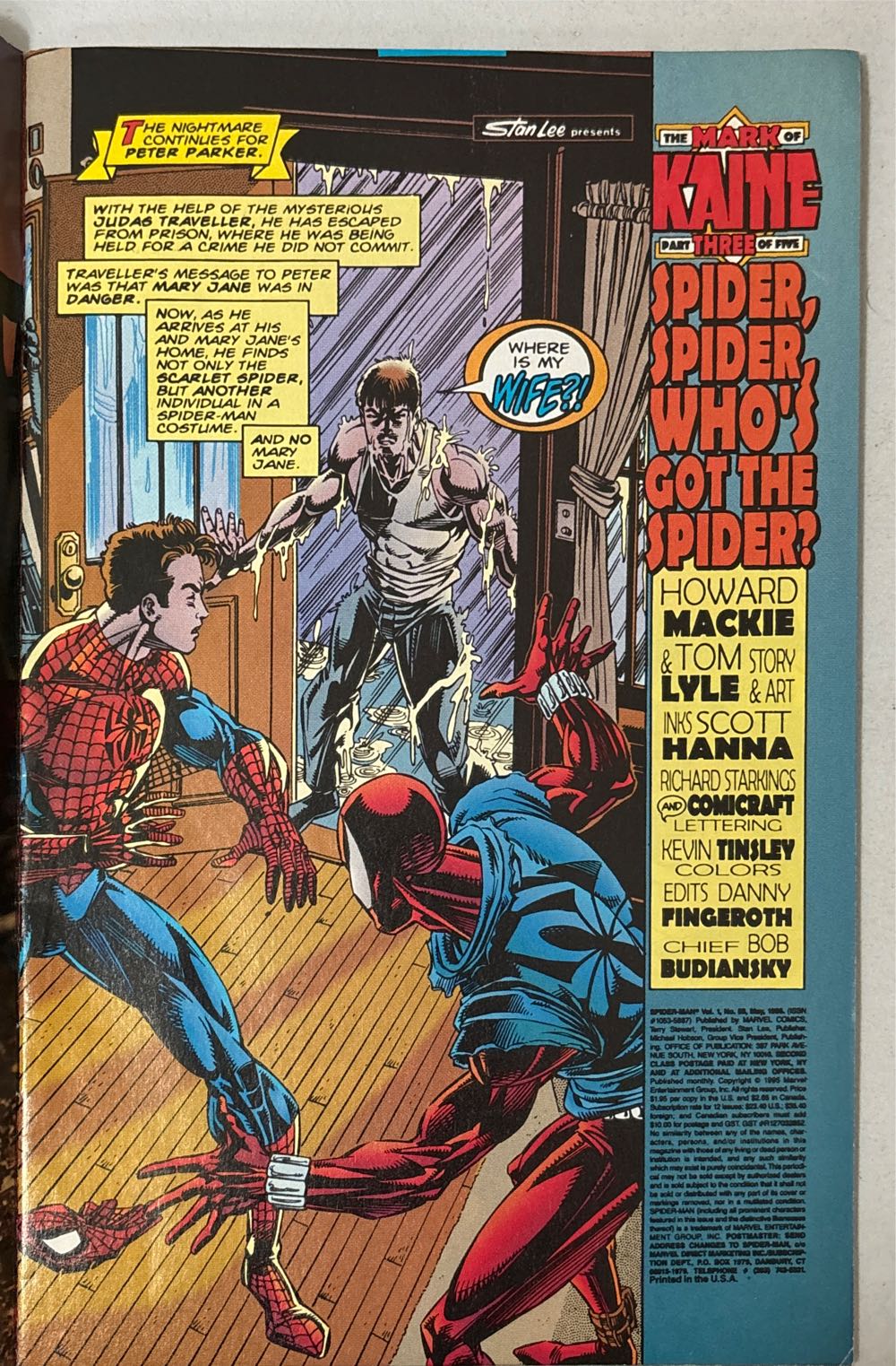 Spider-Man - Marvel Comics (58 - May 1995) comic book collectible [Barcode 00928101321105] - Main Image 3