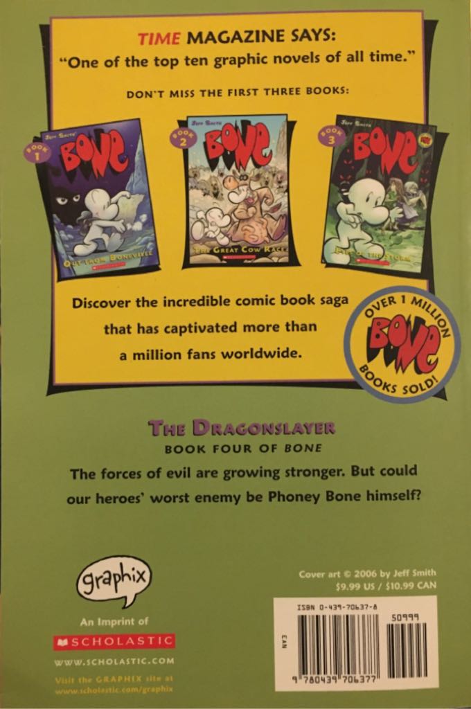 Bone Book 4: The Dragonslayer - Scholastic (4 - Aug 2006) comic book collectible [Barcode 9780439706377] - Main Image 2