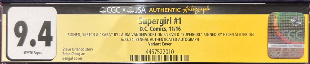Supergirl Vol. 7 (Rebirth) - DC (1 - Nov 2016) comic book collectible [Barcode 76194134190300121] - Main Image 2