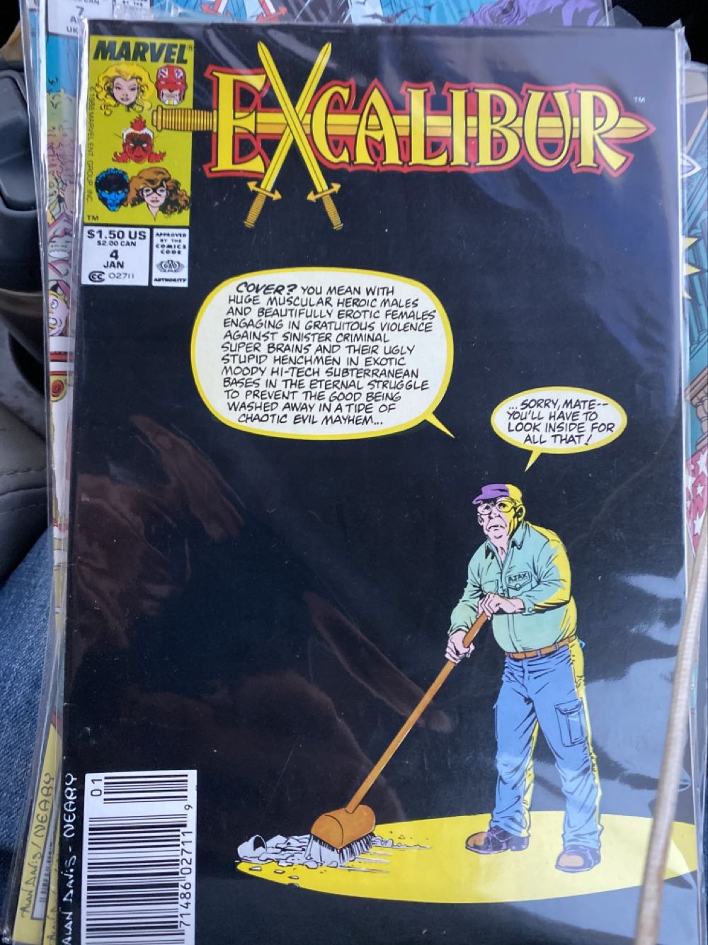 Excalibur - Marvel Comics (4 - Jan 1989) comic book collectible [Barcode 071486027119] - Main Image 3