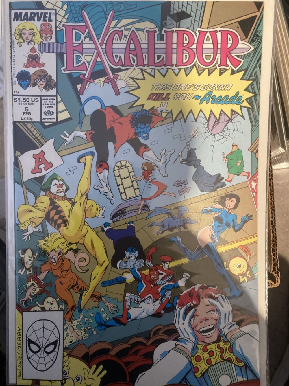 Excalibur - Marvel Comics (5 - Feb 1989) comic book collectible [Barcode 071486027119] - Main Image 3