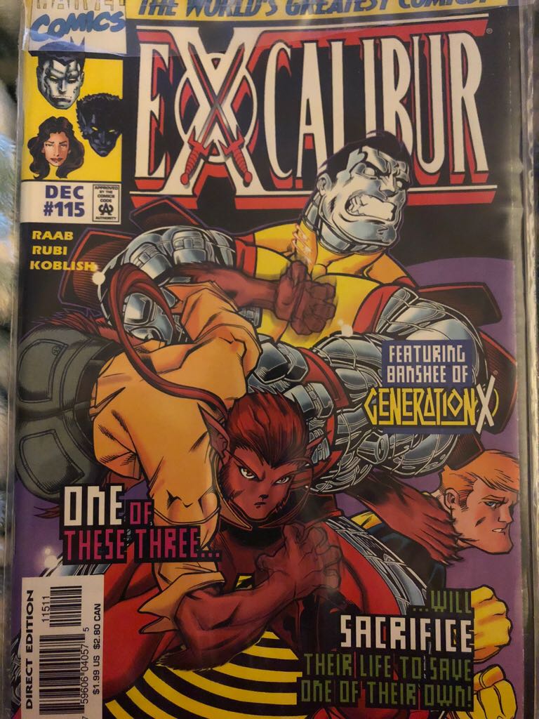 Excalibur  (115) comic book collectible [Barcode 759606055401] - Main Image 1