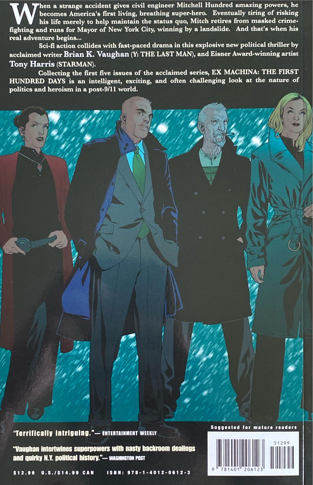 Ex Machina: Vol. 1 - The First Hundred Days - Vertigo (1-5) comic book collectible [Barcode 9781401206123] - Main Image 2