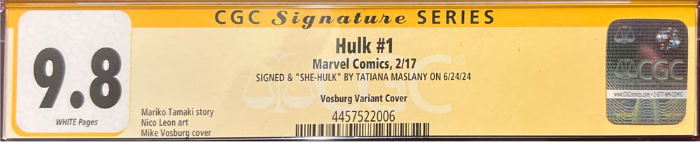 Hulk (She-Hulk) - Marvel (1 - Feb 2017) comic book collectible [Barcode 75960608612200124] - Main Image 2