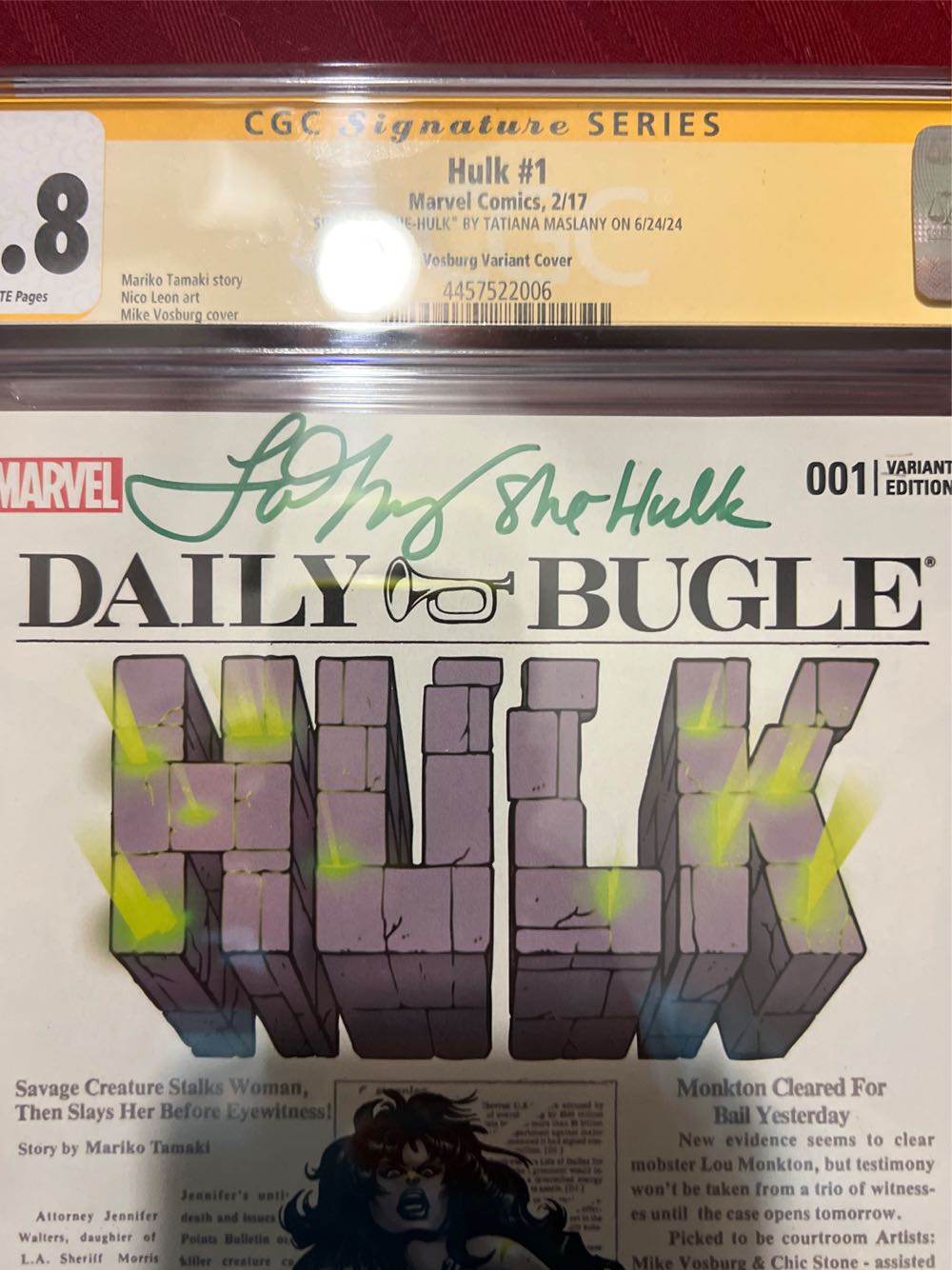 Hulk (She-Hulk) - Marvel (1 - Feb 2017) comic book collectible [Barcode 75960608612200124] - Main Image 3