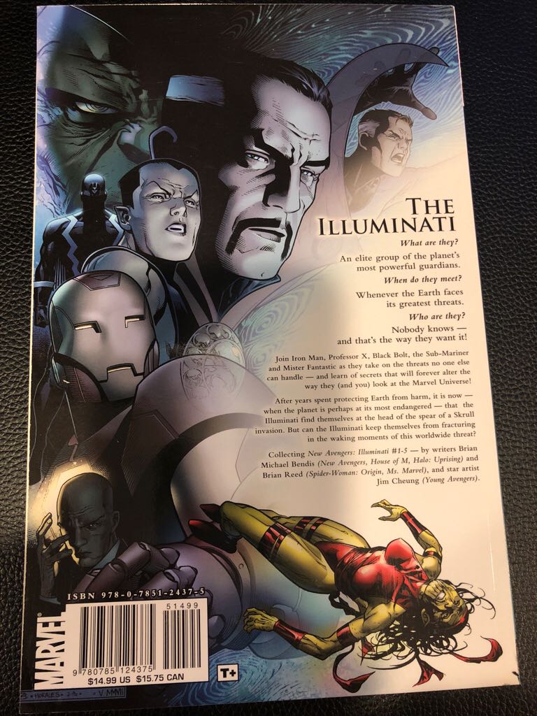 The New Avengers: Illuminati (Trade Paperback) - Marvel (#1-5) comic book collectible [Barcode 978078512437551499] - Main Image 2