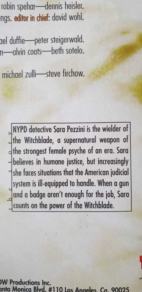 Witchblade - Top Cow Image (47 - Jun 2001) comic book collectible [Barcode 074470945697] - Main Image 2