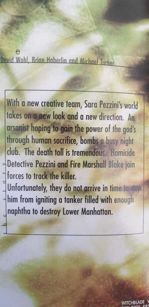 Witchblade - Image Comics & Top Cow Productions (41 - Jul 2000) comic book collectible [Barcode 709853072010] - Main Image 2