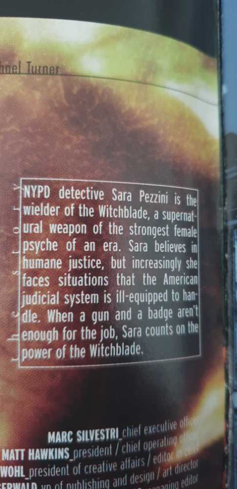 Witchblade (vol.1) - Image Comics/Top Cow Productions (50 - Aug 2001) comic book collectible [Barcode 709853072010] - Main Image 2