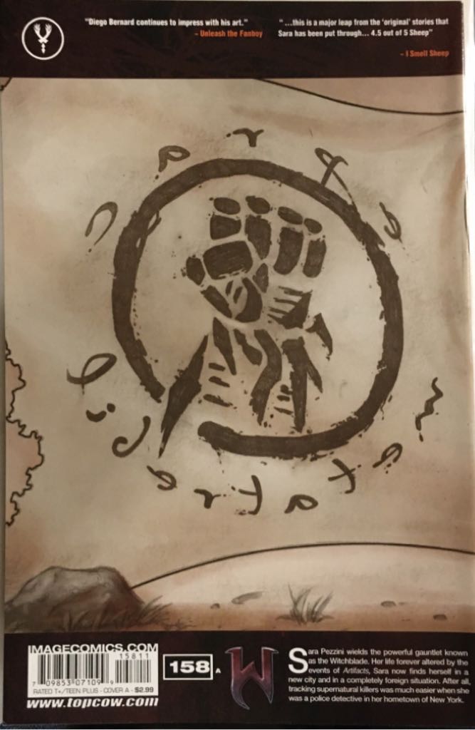 Witchblade #158 - Image Comics (158 - Jul 2012) comic book collectible [Barcode 709853071099] - Main Image 2