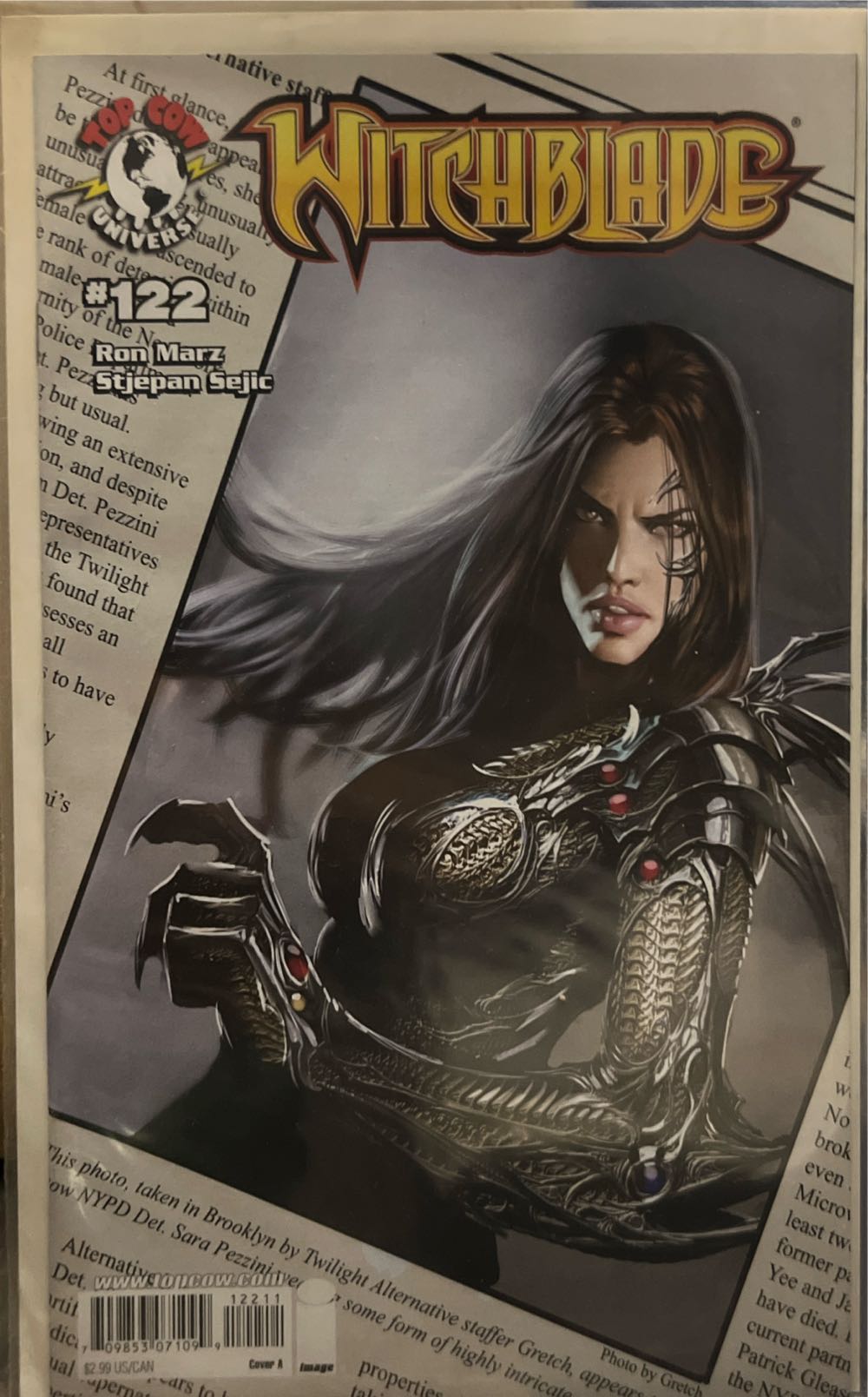 Witchblade - Image Comics (122 - Dec-08) comic book collectible [Barcode 70985307109912211] - Main Image 2