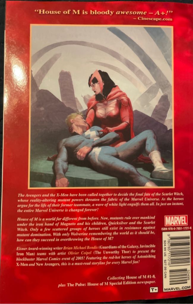 House Of M - Marvel Comics comic book collectible [Barcode 9780785117216] - Main Image 2