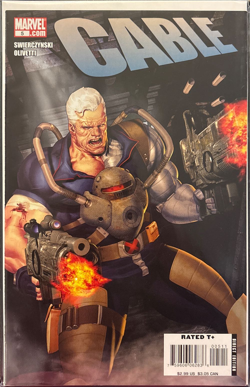 Cable (2008) - Marvel Comics (5 - Sep 2008) comic book collectible [Barcode 75960606283600511] - Main Image 3