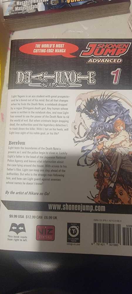 Death Note, Vol. 1 - Viz Media (Vol. 1 - 09/2005) comic book collectible [Barcode 9781421501680] - Main Image 2