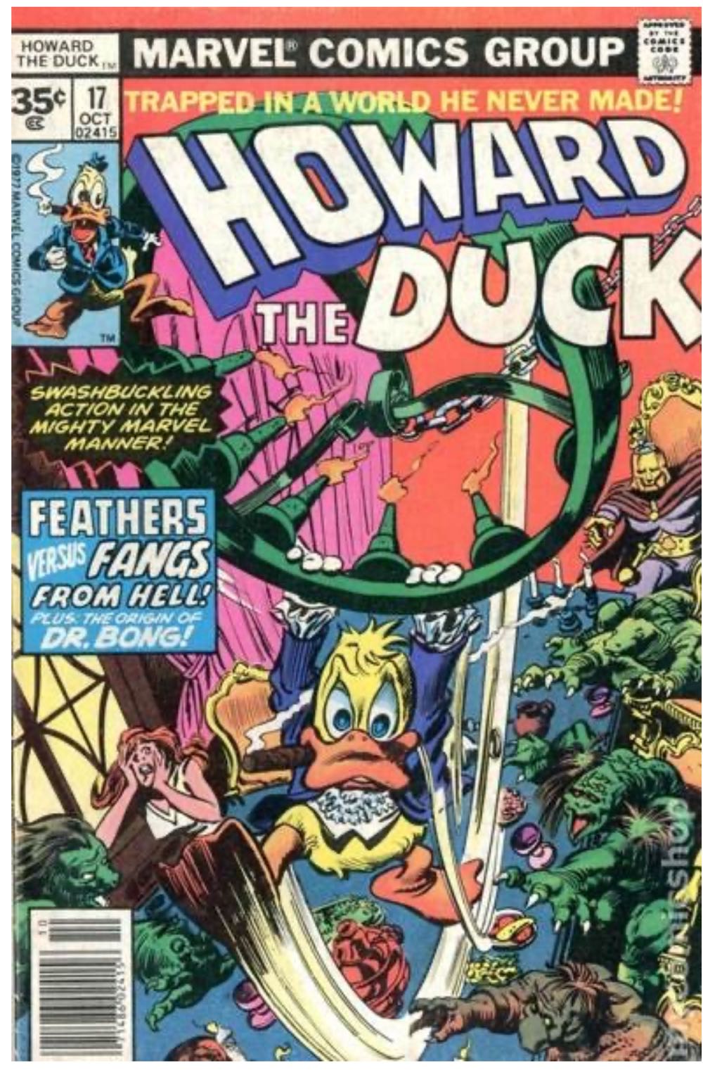 Howard The Duck - Marvel Comics Group (17 - Oct 1977) comic book collectible [Barcode 759606061600] - Main Image 2