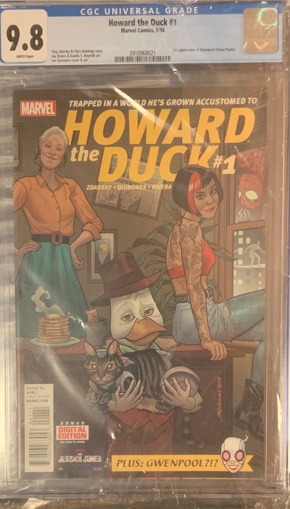 Howard The Duck (2015 5th Series)#1A - Marvel Comics (1 - Jan 2016) comic book collectible [Barcode 75960608305300111] - Main Image 3