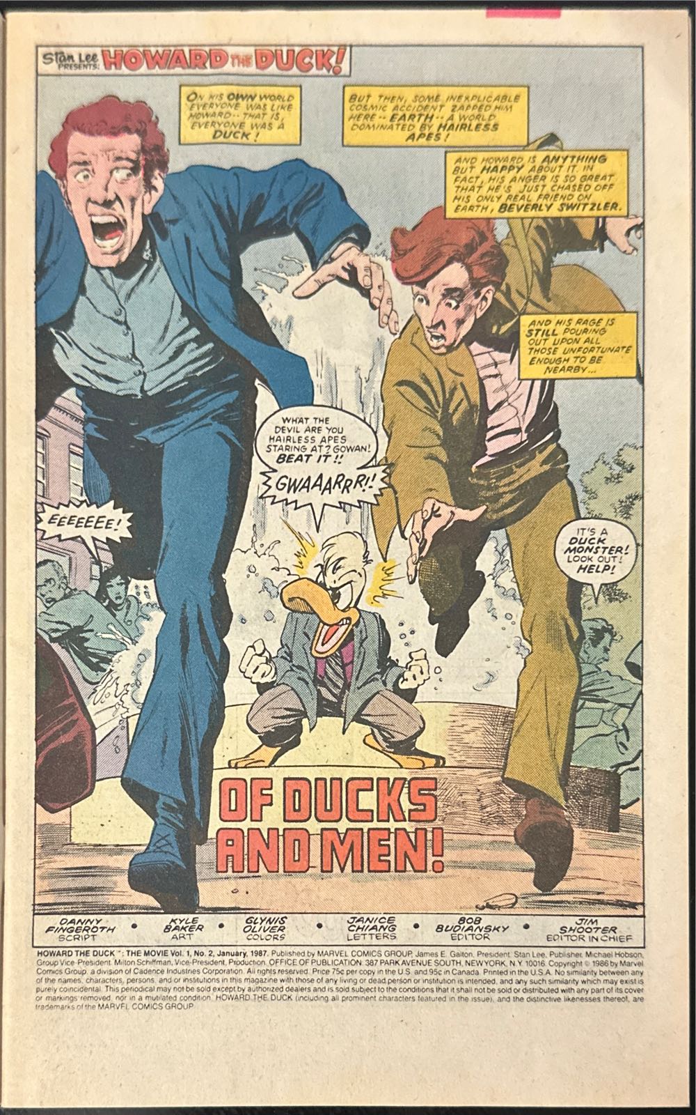 Howard The Duck - Marvel Comics (2 - 01/1987) comic book collectible - Main Image 3