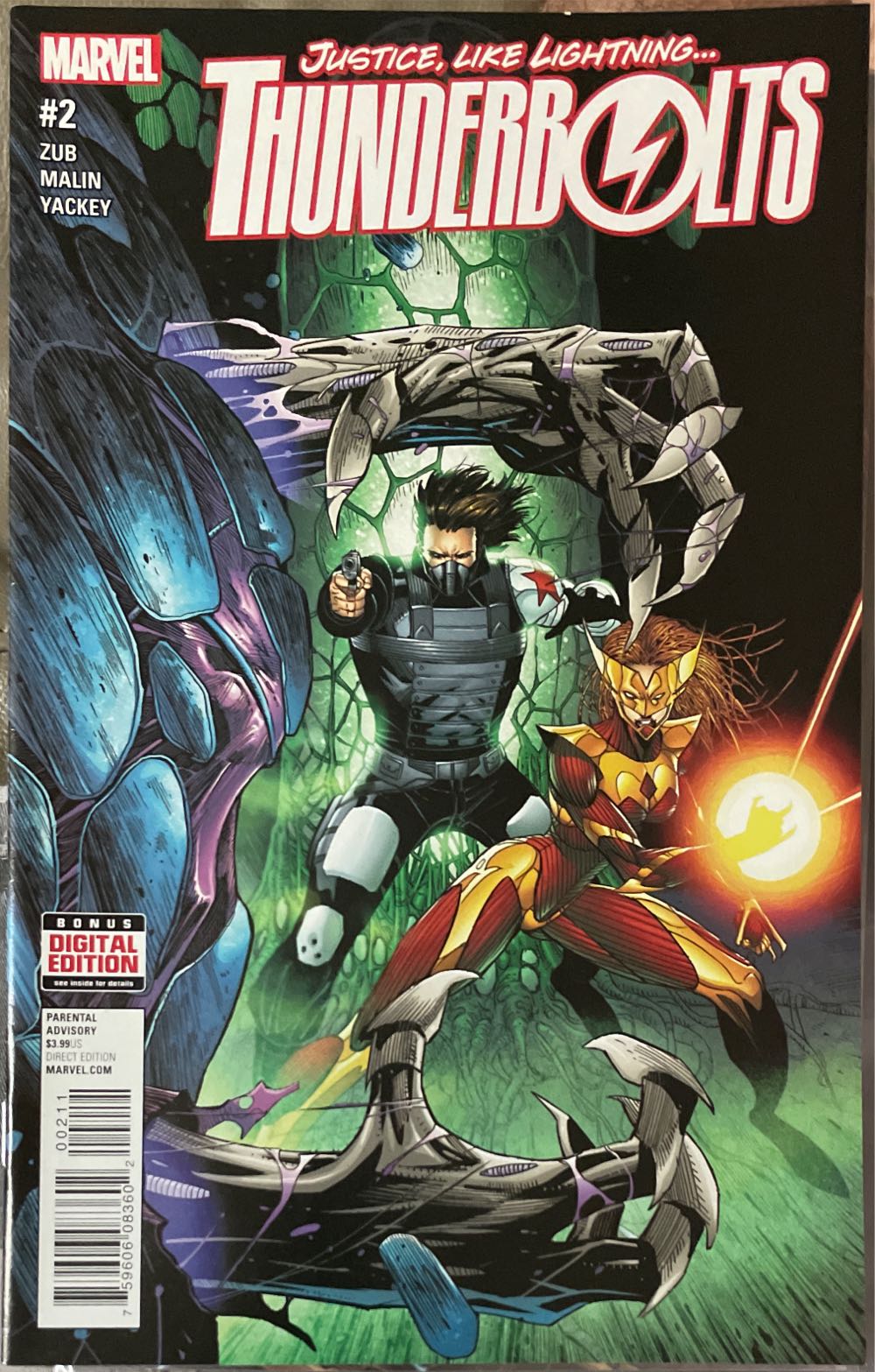 Thunderbolts (Vol. 3) - Marvel Comics (2 - Aug 2016) comic book collectible [Barcode 75960608360200211] - Main Image 2