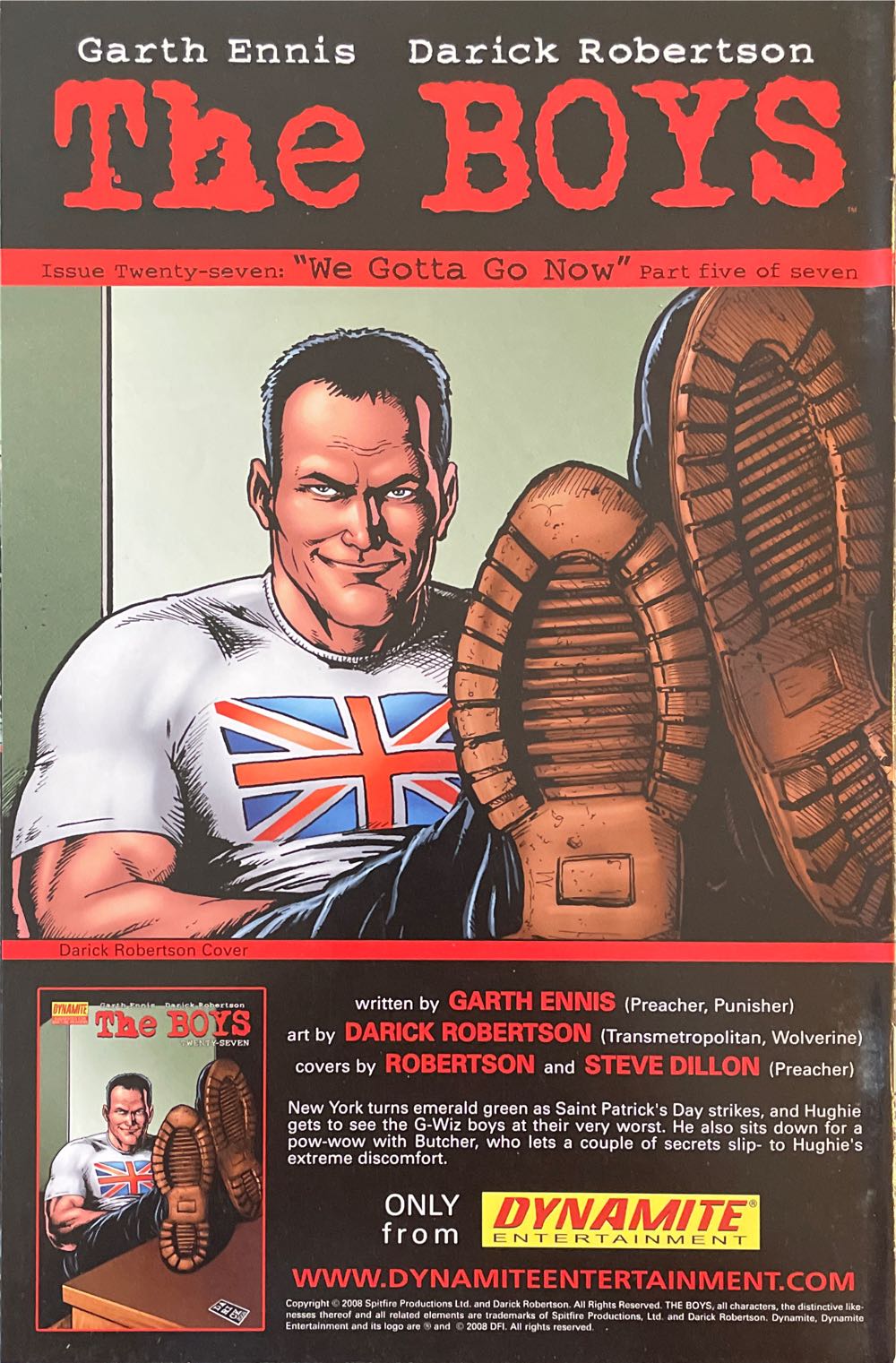 The Boys - Dynamite Entertainment (26 - Feb 2009) comic book collectible [Barcode 725130112378] - Main Image 2