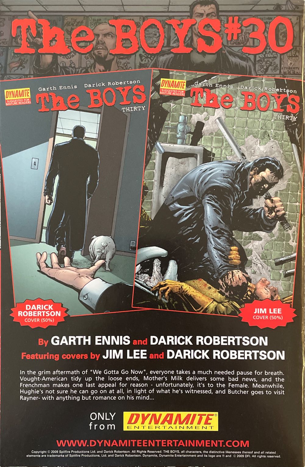 The Boys - Dynamite Entertainment (29 - Apr 2009) comic book collectible [Barcode 725130117953] - Main Image 2