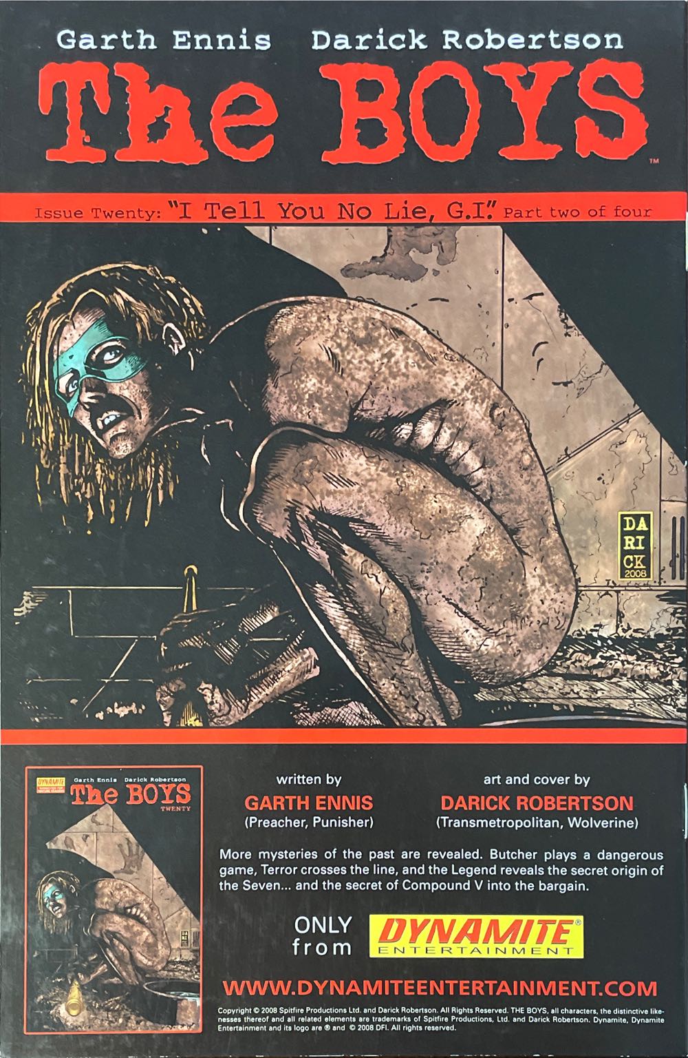 The Boys - Dynamite Entertainment (19 - Jun 2008) comic book collectible [Barcode 725130098160] - Main Image 2