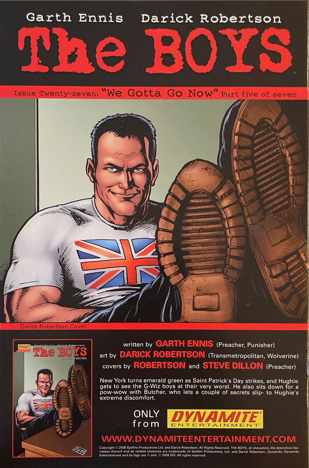 The Boys - Dynamite Comics (26 - Feb 2009) comic book collectible [Barcode 725130112378] - Main Image 2