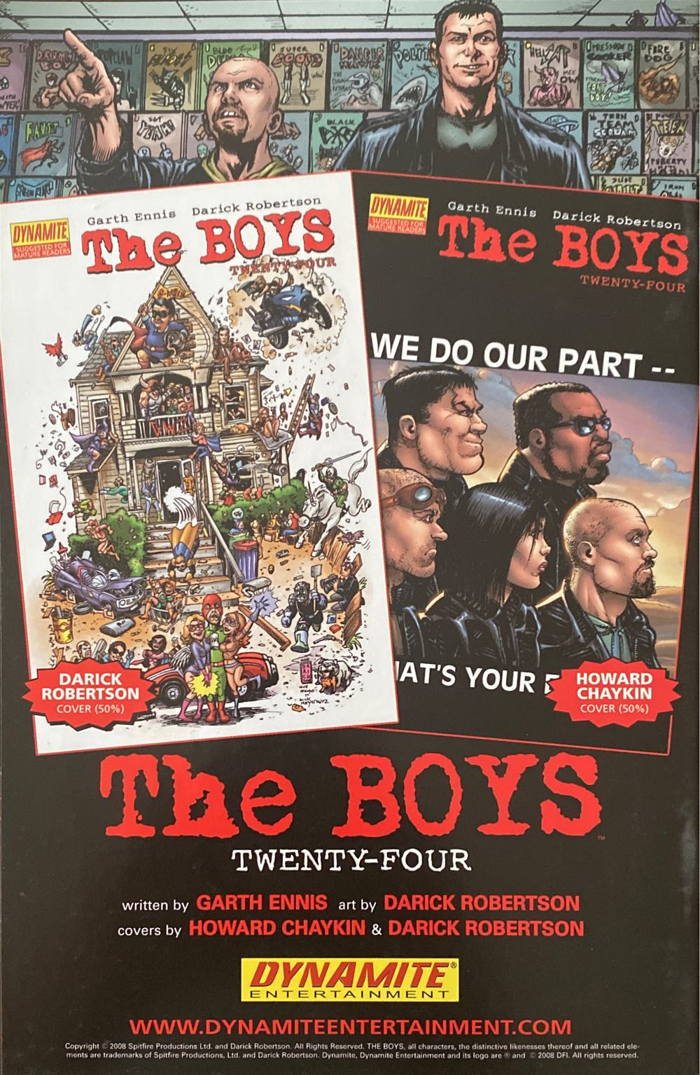Boys, The - Dynamite (23 - Oct 2008) comic book collectible [Barcode 725130044105] - Main Image 2