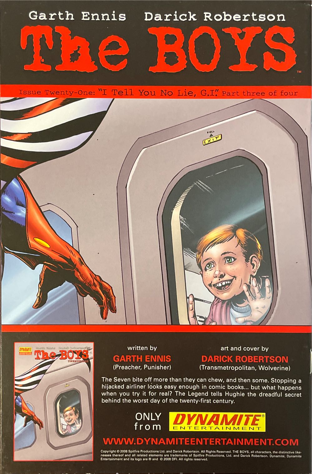 The Boys - Dynamite Entertainment (20 - Jul 2008) comic book collectible [Barcode 725130098443] - Main Image 2
