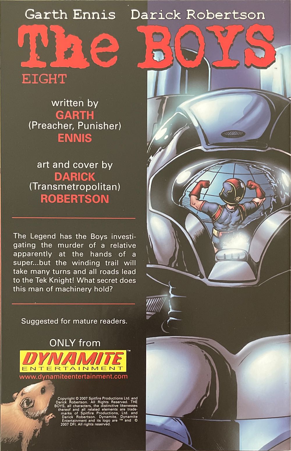 The Boys - Dynamite Entertainment (7 - May 2007) comic book collectible [Barcode 725130073143] - Main Image 2