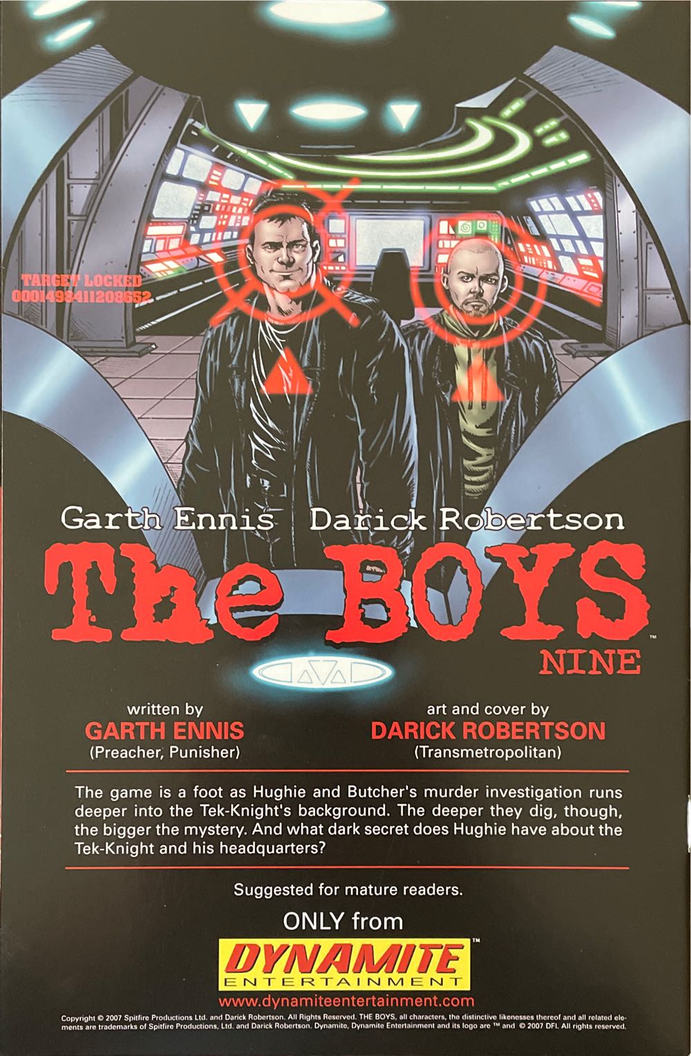 The Boys - Dynamite Entertainment (8 - Jun 2007) comic book collectible [Barcode 725130074843] - Main Image 2